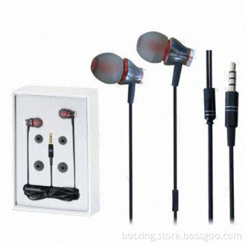 High-quality Metal In-ear Earphones for Christmas Promotion